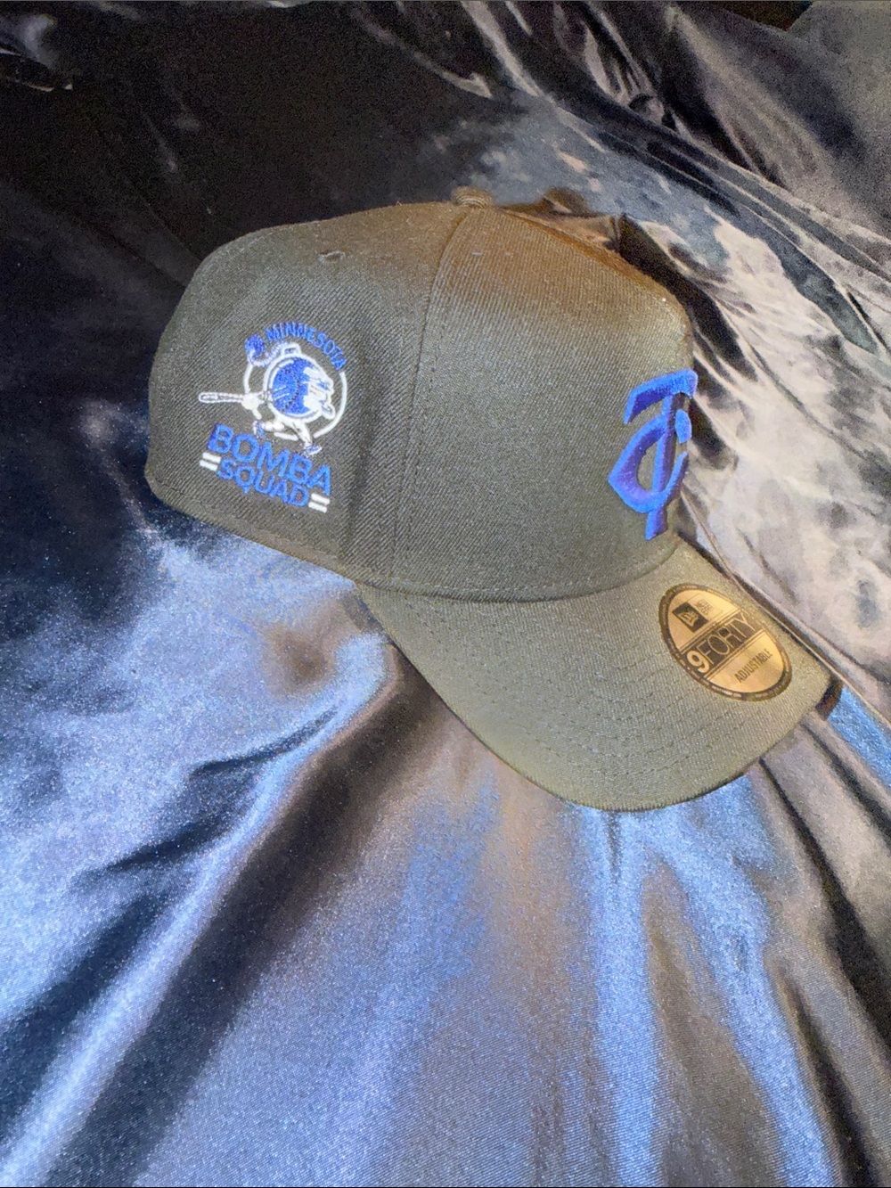 Minnesota Twins Black & Royal Blue 'Bomba Squad' New Era 9FORTY Cap